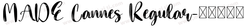 MADE Cannes Regular字体转换